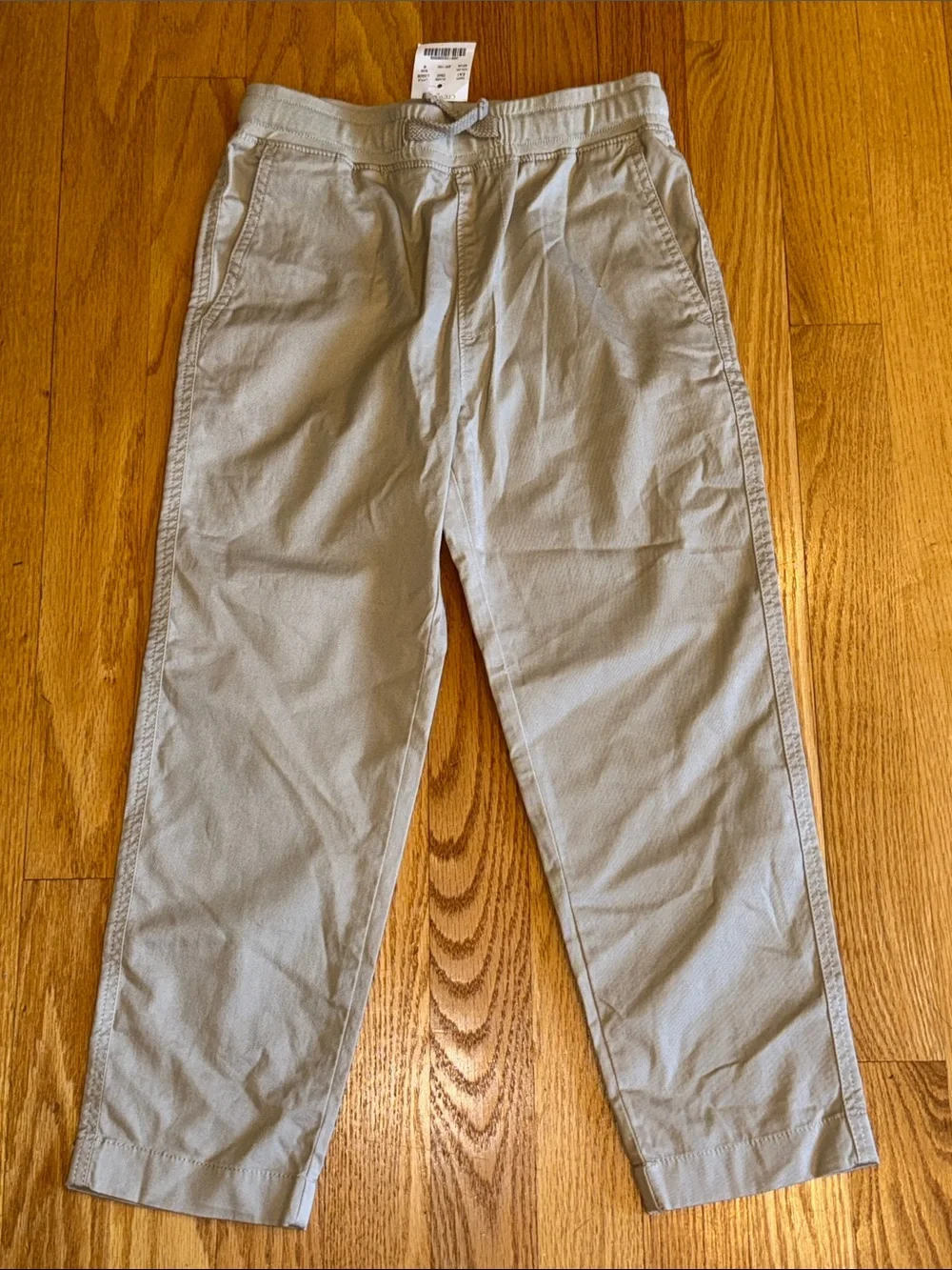NWT Boys JCrew /Crewcuts Casual Light Tan/khaki Drawstring Pants size 6